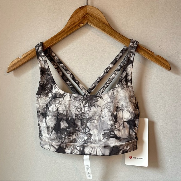 lululemon Energy Bra *Shibori Garment Dye B/C Cup Size 4 New With Tags - Picture 2 of 8